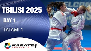 Karate1 TBILISI - Day 1 - Tatami 1  | WORLD KARATE FEDERATION