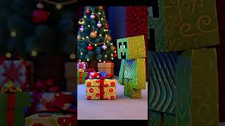 Baby creeper opening Christmas presents! #sus #babycreeper #minecraft