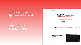 Apprendre Laravel - Autorisation avec les Gates