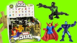 Marvel 500 Boite Complète Série 7 Spider-man Pochettes Surprise Figurines Jouet Toy Review Hasbro