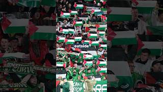 Why fans defied Celtic to wave Palestinian flags #itvnews #celtic