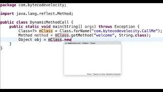 Method call using reflection - learn Java in tamil