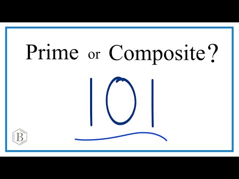 Is 101 a prime numbers?