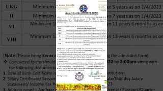 Admission for the session 2023-2024 going on
