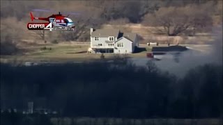 Chopper 4 captures barn fire explosion