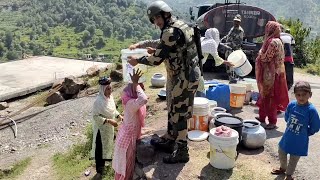 Mendhar: BSF Supplying Water Tankers To LoC Residents