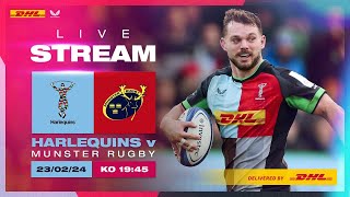 Live Rugby - Harlequins v Munster | Join us for this mid-season friendly