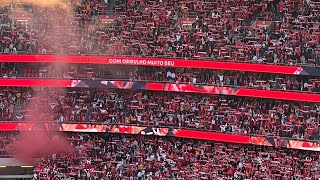 Benfica vs Vitória de Guimarães 18/3/23. No Name Boys ultras and pyro 🧨 🦅