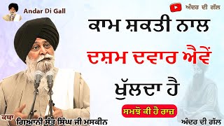 ਕਾਮ ਤੋਂ ਦਸ਼ਮ ਦਵਾਰ ਐਵੇਂ ਖੁੱਲਦਾ ਹੈ | Gurbani Katha | Gyani Sant Singh Maskeen Ji | Andar Di Gall