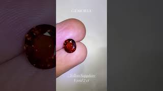 #Gemoria #YellowSapphire  #แหวนพลอย #พลอยแท้ #บุษราคัม #แหวนพลอยแท้ #บุษราคัมแม่โขง #orangesapphire