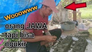 TUKANG UKIR DARI JAWA TIMUR || proses pembuatan ukiran BALI