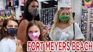 BEACH DAY SHOPPING NIGHT FORT MEYERS BEACH VACATION VLOG! EMMA AND ELLIE