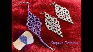 DIY Seed Bead Bracelet or Earrings || Macrame Inspired Beading || How to make Seed Beads Bracelet