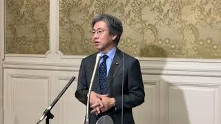 2021年2月1日　安住国対委員長　自民党森山国対委員長との会談後ぶら下がり（２回目）