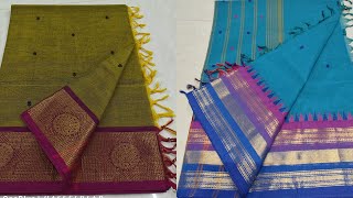 Chettinad Cotton Sarees |🦚 100s count Putta saree 🦚 Saree 6.20 mts 🦚