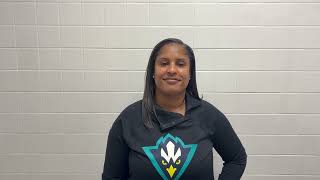 UNCW WBB Head Coach Nicole Woods | Postgame at Hampton, 01-26-25