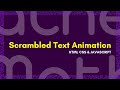 How to make a scrambled text animation | HTML CSS & JavaScript