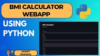 BMI Calculator Webapp using Python | Project 02 | Internship