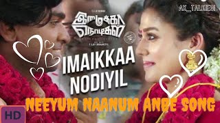 Imaikaa Nodigal | Neeyum Naanum Anbe Song | Vijay Sethupathi Nayanthara | Hiphop Tamizha| AK_Talkies