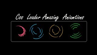 How to create Css Loader, Spinners Amazing Animations | WebdLabs | Css animations
