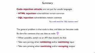 Netsec Code Injection 11 - Summary