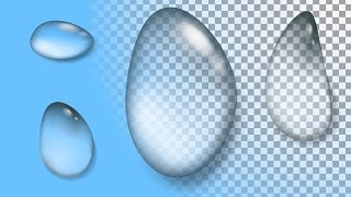 How To Draw Water Drops In Adobe Illustrator / Как рисовать векторную графику / Уроки