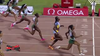 EPIC 100m: Sha'Carrie Richardson beats Shericka Jackson in Doha Diamond League