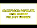 Salesforce: Populate User lookup field by trigger