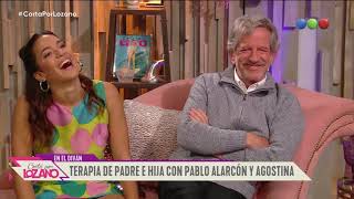 Pablo Alarcón y su hija Agostina en el diván de Vero - Cortá por Lozano 2019