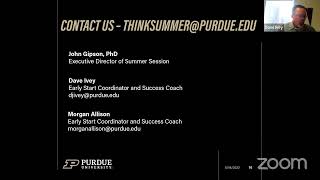 Purdue Early Start Webinar (5/19)