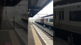 813系RM2232編成+817系VM3007編成区間快速久留米行き福間まで各駅