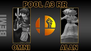 InfernoOmni (Marth) vs Alan (Peach) | Pool A3 RR | BEMI