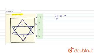 निम्नलिखित आकृति में कितने त्रिभुज है ?  | CLASS 14 | विविध  | REASONING | Doubtnut