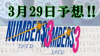 ろんのすけ【ナンバーズ3】2023年3月29日予想‼