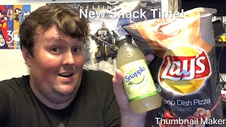 Taste Test: Pizza Lay’s \u0026 Snapple Limeade (4K)