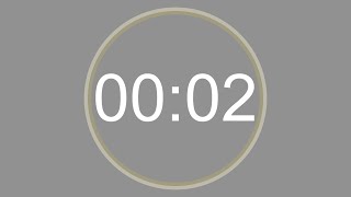 2 SECONDS - 4K - COUNTDOWN IN REVERSE - SECOND TIMER -