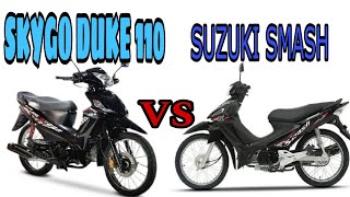 SKYGO DUKE 110 VS SUZUKI SMASH!@mairomotourvlog1976