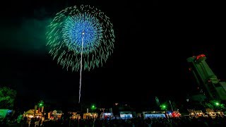 名港水上芸術花火 2017 4k 名古屋港 ラスト 尺玉 JAPAN FIREWORKS