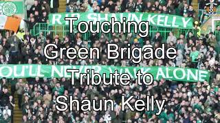 Touching Green Brigade Tribute to Shaun Kelly -  Celtic 2 - Kilmarnock 0 - 07/01/23