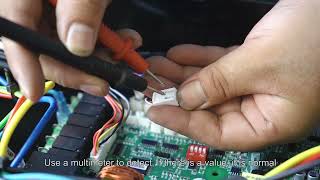The detection and maintenance of error code E03 for pool heat pump.