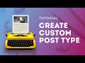 Create a Custom Post Type and Taxonomy in WordPress