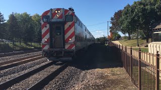 Inbound Metra Approaching West Chicago Metra Station - PT 1