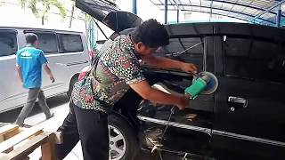 Bengkel body repair|| proses poxy sampai poles mobil