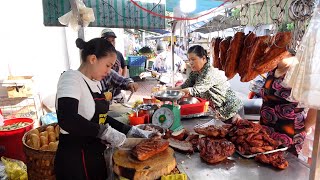 Nhờ ăn heo quay mỗi ngày con dâu Chủ Tịch Mai chặt heo quay cực sung