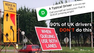 Is this queue jumping on dual carriageways & motorways? Should you merge in turn for lane closures?