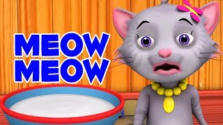 Meow Meow Billi Karti | म्याऊँ म्याऊँ | Hindi Nursery Rhymes | Hindi Balgeet Songs