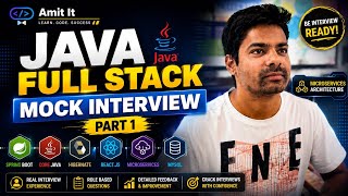 Java Full Stack Mock Interview Questions| Live Interview Questions for Freshers and Devlopers#part1