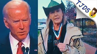 Veteran's Wife Heckles Bush & Biden At Medal Ceremony