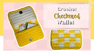 Easy Crochet  Wallet (Checkered Wallet) DIY Wallet