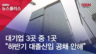 대기업 3곳 중 1곳 “하반기 대졸신입 공채 안해”